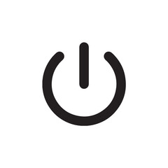 Power button icon for turning devices on Vector