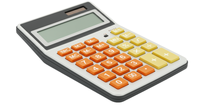 Isolated Calculator with Solar Panel Financial Calculations