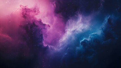 Fototapeta premium Abstract background with pink purple and blue colors resembling clouds or nebula.