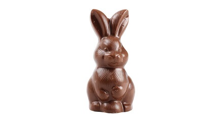 Obraz premium a chocolate Easter bunny isolated on a white background