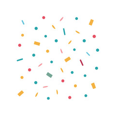 Colorful Confetti Pattern Background