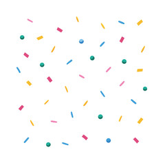 Colorful Confetti Pattern Background