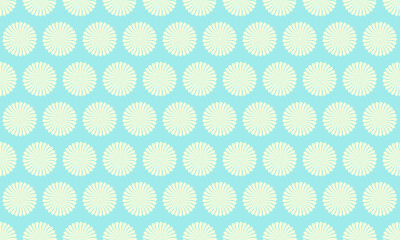 Seamless pastel pattern of stylized floral elements on a light blue background.  Perfect for textile design, web banners, or as a cheerful backdrop.  Evokes feelings of springtime and tranquility.