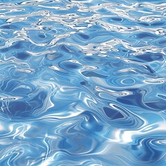 Seamless abstract pattern with blue ocean-inspired swirls resembling fluid art and oil paint textures. Decorative marine background for textiles, wallpapers, and digital designs.