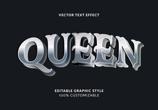Black And Silver Medieval Font Vintage 3d Text Effect