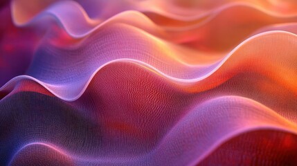 Obraz premium Abstract wavy texture, vibrant color gradient