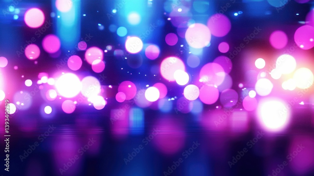 Poster captivating abstract background with a mesmerizing display of colorful, blurred bokeh lights.