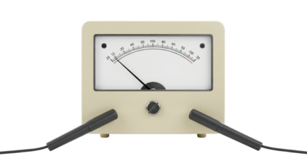 Isolated Analog Meter with Probes for Electrical Measurement