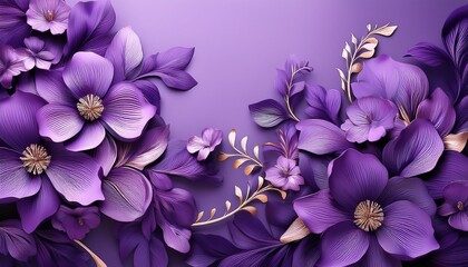 purple floral wallpaper
