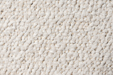 Close-Up of Light Woven Fabric with Looped Texture