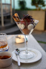 Single Scoop Chocolate Sundae