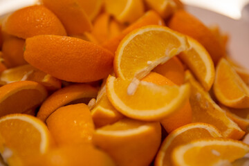 Pile of Sliced Oranges