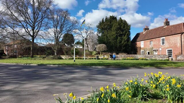 Chawton Hampshire England UK. 28.03.2025. Video,  Jane Austen's home in the Hampshire village of Chawton.
