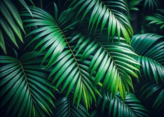 Serene Rainforest Foliage A Minimalist Phone Wallpaper Featuring Lush Green Leaves for a Tranquil Digital Oasis