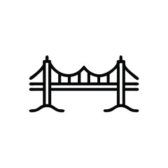 Suspension Bridge Icon Structure, Design, Engineering, Architecture, Landmark