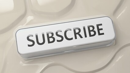 A simple white sign with the text 'subscribe' written on it, ideal for use in presentations, articles, and more