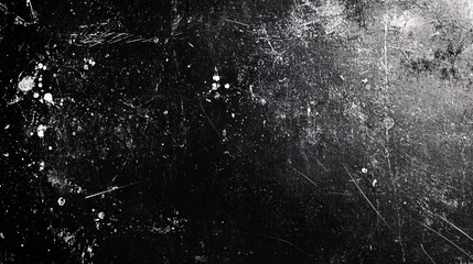 Abstract Black Background Featuring Dust and Scratches for Creative Use