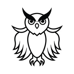Obraz premium owl on white background