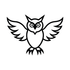 Obraz premium owl on white background