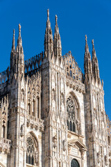 Fototapeta premium Milan Cathedral (Duomo di Milano) on a sunny day.