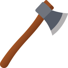 Axe Flat Icon | Vector Illustration | Isolated on White Background | Tool Symbol Design