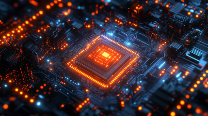 Obraz premium electronic circuit board