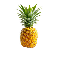 Fototapeta premium Airborne pineapple floating symbol of tropical vibes minimalist gigapixel art bright concept