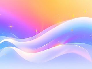 Abstract Pastel Wave Background