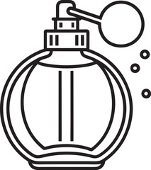 Perfume bottle isolated on white vector