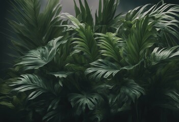 Fototapeta premium nature background backdrop transparent plant bush tropical leaves floral foliage arrangement leaf rainforest natural fern shrub decorative design tree flower garland monstera cut-out philodendron