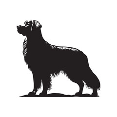 Golden Retriever Dog Vector Silhouette, Loyal Friendly Canine Outline, Pet Lover Clipart, Playful Dog Art for Logos, Stickers, Apparel, Digital Prints, Crafts, and Posters.Art & Illustration