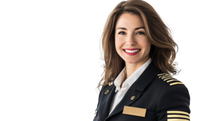 Empowering female pilots a confident woman in formal jacket aviation industry professional portrait studio setting