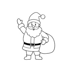 cartoon santa claus