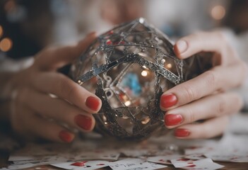 love concept new prediction get broken heart lover fortune teller fantasy background abstract shape day couple man magic imagination magical forecast glasses mysterious human ball circle life