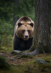 Fototapeta premium brown bear cub