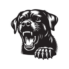 Labrador Retriever Dog Vector Silhouette, Friendly Loyal Canine Outline, Active Dog Art for Pet Lovers, Logos, Stickers, Apparel, Digital Prints, Crafts, and Posters.