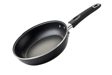 Non-stick frying pan skillet isolated on transparent background