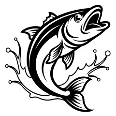 black and white fish