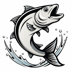 vector illustration of a fish