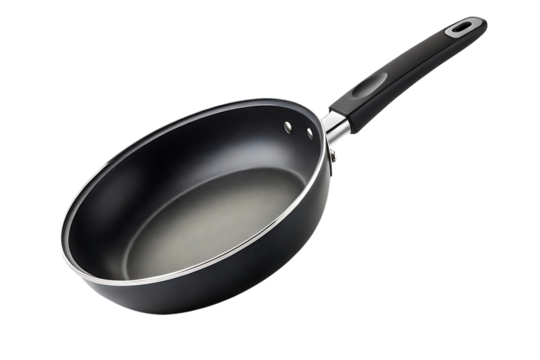 Non-stick frying pan skillet isolated on transparent background