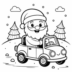 santa claus and snowman