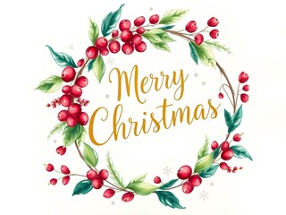 christmas wreath vector illustration