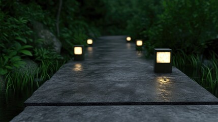 Obraz premium road in the night