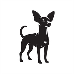 Miniature Pinscher Dog Vector Silhouette, Sleek Canine Outline, Energetic Small Dog Art for Pet Lovers, Logos, Stickers, Apparel, Digital Prints, Crafts, and Posters.