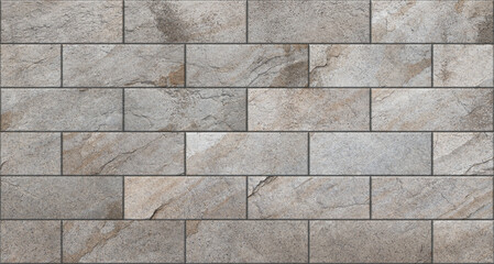 Panoramic texture background of a stone wall