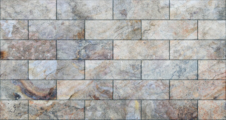 Panoramic texture background of a stone wall