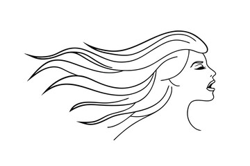 Moon Woman Cloudscape Dreamy Celestial Art, Night Sky