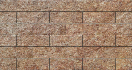 Panoramic texture background of a stone wall