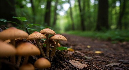 Fototapeta premium mushrooms in the forest