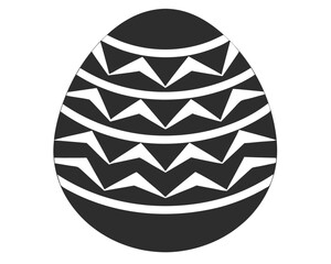 Easter egg with pattern